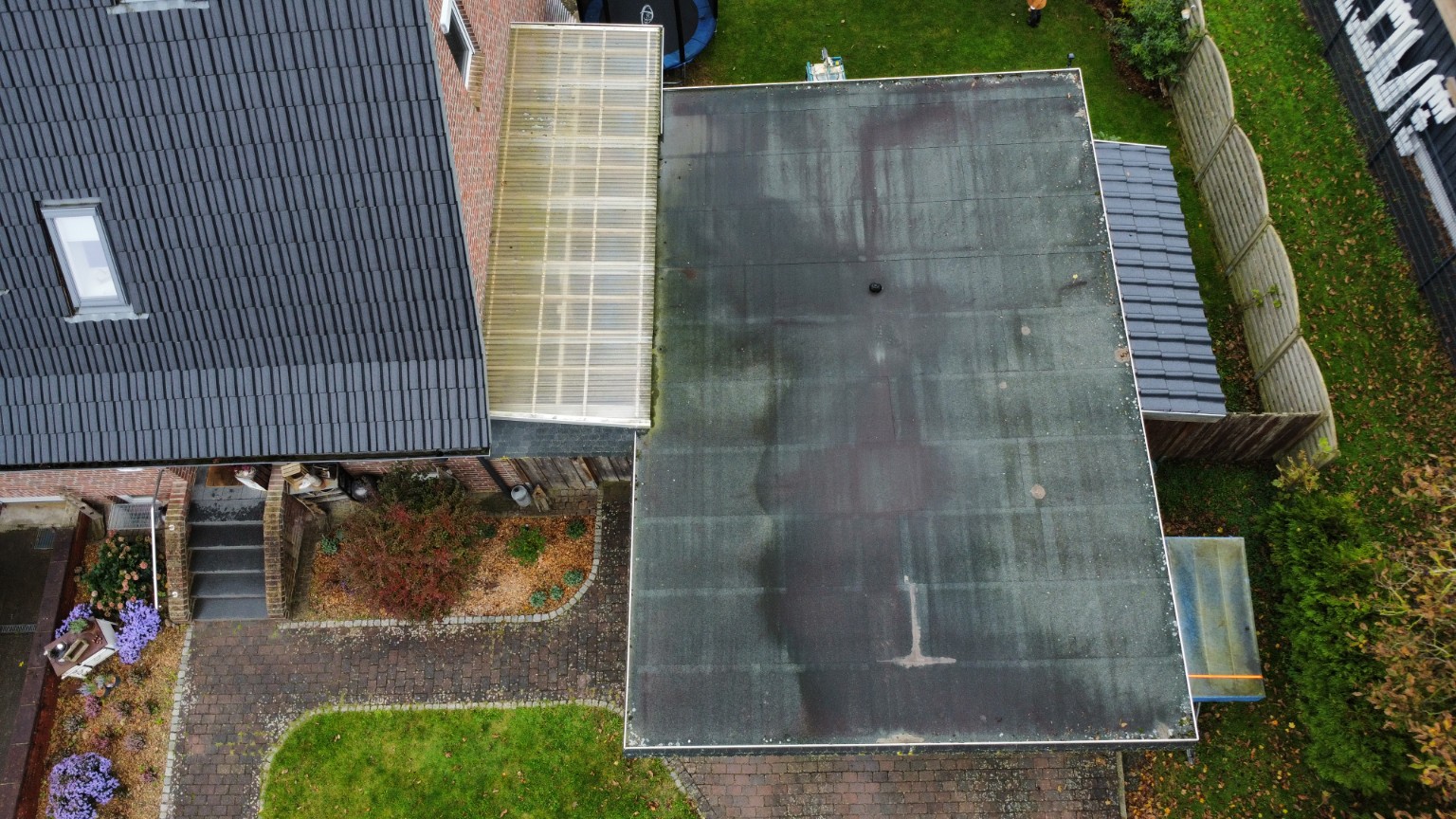Vorhandene Aufnahme des Carportdachs